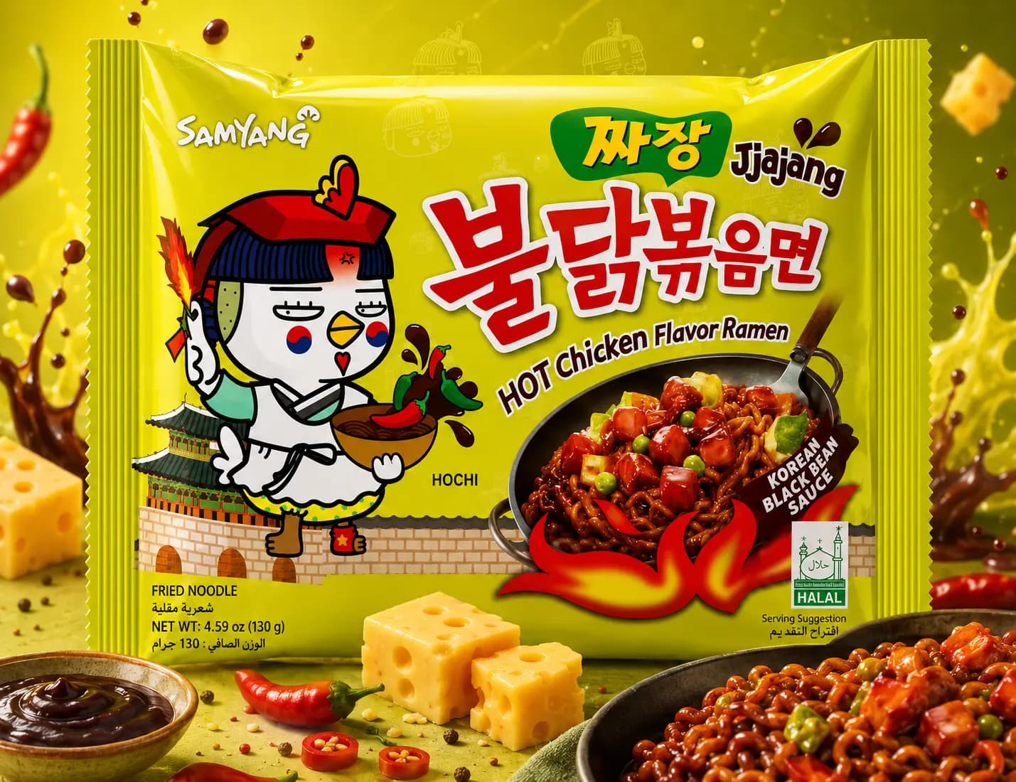 بولداك (jjajang Hot Spicy)